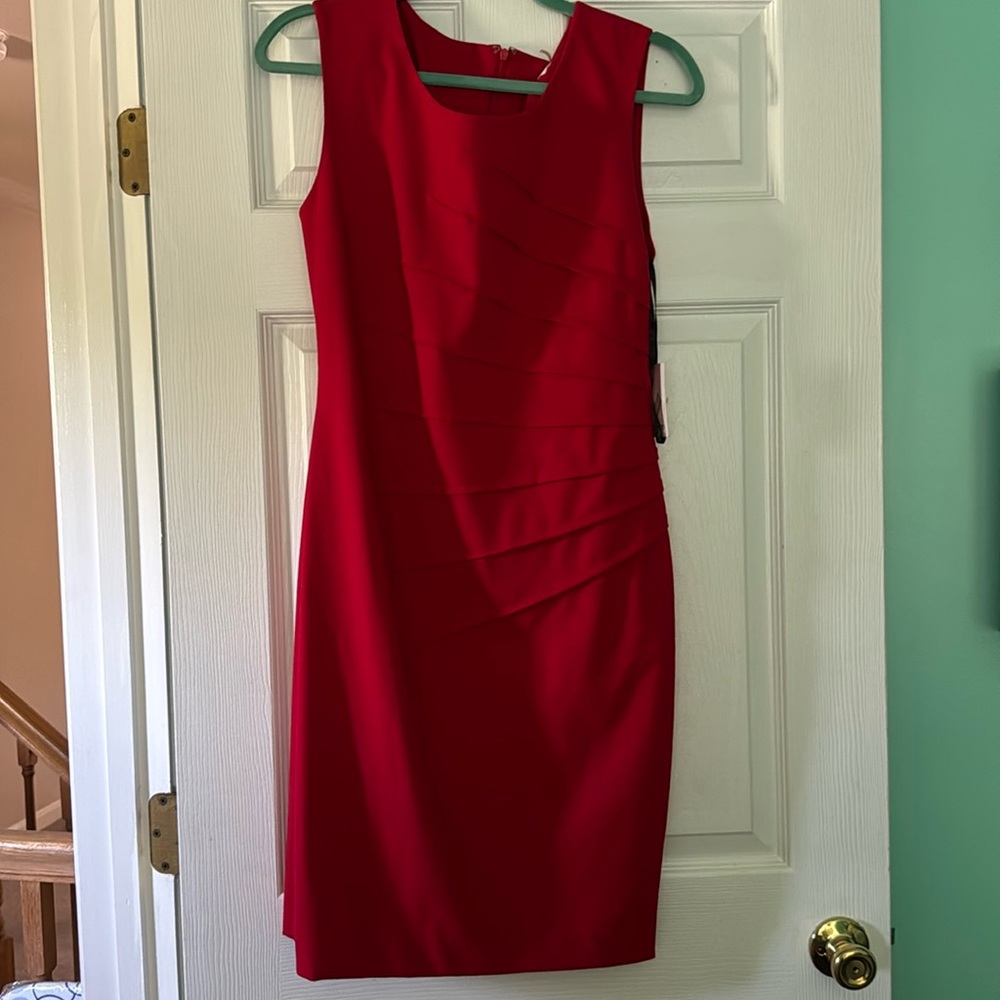 Red Calvin Klein dress, NWT, size 10